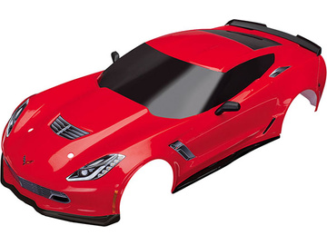 Traxxas Body, Chevrolet Corvette Z06, red (painted, decals applied) / TRA8386R