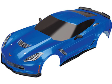 Traxxas Body, Chevrolet Corvette Z06, blue (painted, decals applied) / TRA8386X