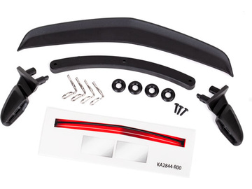 Traxxas Mirrors, side, black (left & right)/ spoiler, black Traxxas Mirrors, side, black (left & right)/ spoiler, black / TRA8392