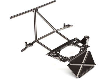 Traxxas Tube chassis, center section, front (satin black chrome-plated) Traxxas Tube chassis, center section, front (satin black chrome-plated) / TRA8431X