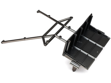 Traxxas Tube chassis, center section, rear (satin black chrome-plated) Traxxas Tube chassis, center section, rear (satin black chrome-plated) / TRA8432X