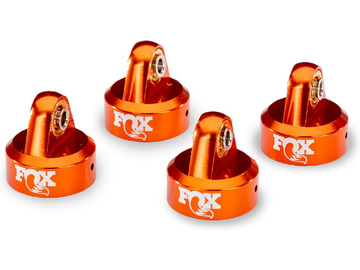 Traxxas Shock Cap GTR Aluminum (Fox Orange) (4) / TRA8465
