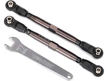 Traxxas ojnička řízení kol hliníková šedá (2) / TRA8547A