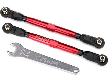 Traxxas ojnička řízení kol hliníková červená (2) / TRA8547R