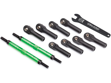 Traxxas Toe links, E-Revo VXL (tubes green-anodized, 7075-T6 aluminum) (144mm) (2) Traxxas Toe links, E-Revo VXL (tubes green-anodized, 7075-T6 aluminum) (144mm) (2) / TRA8638G