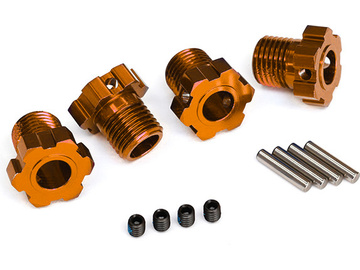 Traxxas náboj kola 17mm drážkovaný hliníkový oranžový (4) Traxxas náboj kola 17mm drážkovaný hliníkový oranžový (4) / TRA8654A