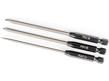 Traxxas bit plochý a křížový (3mm, PH #1, PH #2) Traxxas bit plochý a křížový (3mm, PH #1, PH #2) / TRA8714