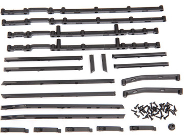 Traxxas Side trim, left & right (black)/ door handles, left, right, & rear / TRA8815