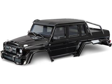 Traxxas Body, Mercedes-Benz G 63, complete (gloss black metallic) / TRA8825R