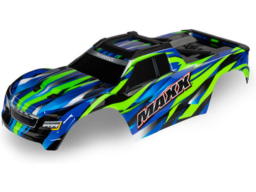 Traxxas Body, Maxx, green (painted, decals applied) (for 352mm wheelbase) Traxxas Body, Maxx, green (painted, decals applied) (for 352mm wheelbase) / TRA8918G