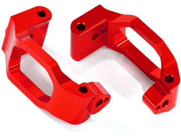 Traxxas Caster blocks (c-hubs), 6061-T6 aluminum (red-anodized), left & right / TRA8932R