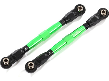 Traxxas Toe links, front (TUBES green-anodized, 7075-T6 aluminum) (88mm) (2) / TRA8948G