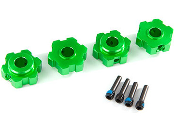 Traxxas Wheel hubs, hex, aluminum (green-anodized) (4) Traxxas Wheel hubs, hex, aluminum (green-anodized) (4) / TRA8956G