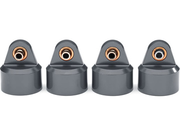 Traxxas Shock caps, aluminum (gray-anodized), GT-Maxx, shocks (4) / TRA8964-GRAY