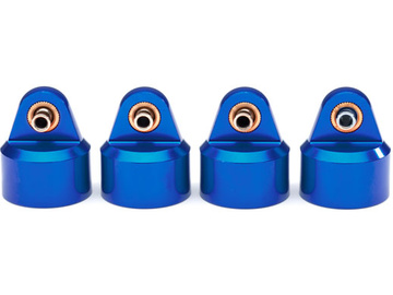 Traxxas Shock caps, aluminum (blue-anodized), GT-Maxx shocks (4) / TRA8964X