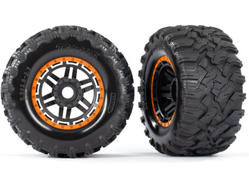 Traxxas kolo 2.8", pneu Maxx All-Terrain, disk černo-oranžový (2) / TRA8972T