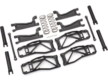 Traxxas sada závěsu kol černá (pro WideMaxx) / TRA8995