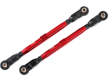 Traxxas Toe links, Wide Maxx (TUBES 6061-T6 aluminum (red-anodized)) / TRA8997R