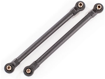 Traxxas Toe links, 119.8mm (108.6mm center to center) (black) (2) (for WideMaxx) / TRA8997