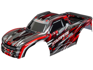 Traxxas Body, Stampede 4X4 VXL, red (clipless) / TRA9014-RED
