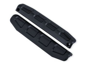 Traxxas Nerf bars, chassis (steel gray) (2) / TRA9023-STGRY