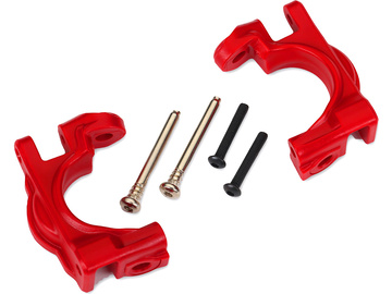 Traxxas Caster blocks, extreme heavy duty, red (left & right) (for use with #9080 upgrade kit) / TRA9032R