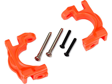 Traxxas Caster blocks, extreme heavy duty, orange (left & right) (for use with #9080 upgrade kit) / TRA9032T