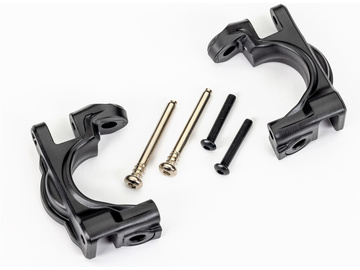 Traxxas Caster blocks (c-hubs), extreme heavy duty, black (left & right) (for use with #9080) / TRA9032