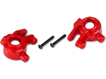 Traxxas Steering blocks, extreme heavy duty, red (left & right) (for use with #9080 upgrade kit) / TRA9037R