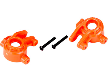 Traxxas Steering blocks, extreme heavy duty, orange (left & right) (for use with #9080 upgrade kit) / TRA9037T