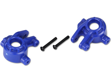 Traxxas Steering blocks, extreme heavy duty, blue (left & right) (for use with #9080 upgrade kit) / TRA9037X
