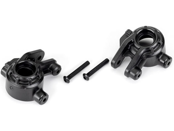 Traxxas Steering blocks, extreme heavy duty, black (left & right) (for use with #9080) / TRA9037
