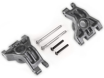 Traxxas Carriers, stub axle, rear, extreme heavy duty, gray (left & right) (for use with #9080) / TRA9050-GRAY