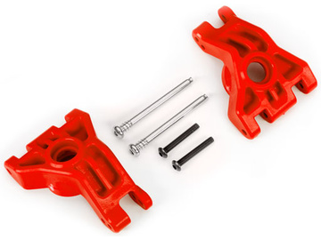 Traxxas Carriers, stub axle, rear, extreme heavy duty, red (left & right) (for use with #9080 upgrad / TRA9050R