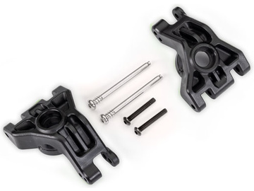 Traxxas Carriers, stub axle, rear, extreme heavy duty, black (left & right) (for use with #9080) / TRA9050