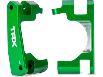 Traxxas těhlice přední hliníková zelená (pár) (pro #9080) / TRA9063-GRN