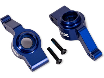 Traxxas těhlice zadní hliníková modrá (pár) (pro #9080) / TRA9065-BLUE