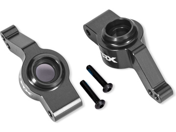 Traxxas těhlice zadní hliníková šedá (pár) (pro #9080) / TRA9065-GRAY