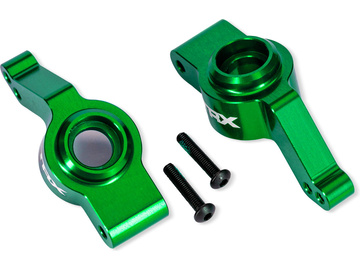 Traxxas těhlice zadní hliníková zelená (pár) (pro #9080) / TRA9065-GRN