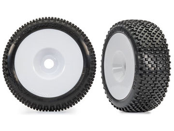 Traxxas Tires & wheels, 3.0" white wheels, Response Pro tires (2) Traxxas Tires & wheels, 3.0" white wheels, Response Pro tires (2) / TRA9074-WHT