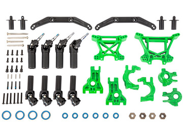 Traxxas Outer Driveline & Suspension Upgrade Kit, extreme heavy duty, green / TRA9080G