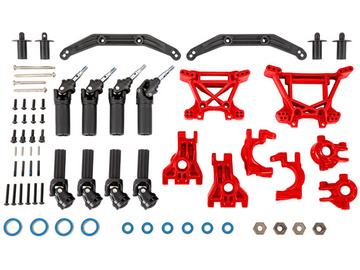 Traxxas Outer Driveline & Suspension Upgrade Kit, extreme heavy duty, red Traxxas Outer Driveline & Suspension Upgrade Kit, extreme heavy duty, red / TRA9080R