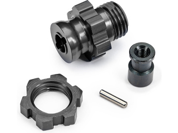 Traxxas náboj kola krátký 17mm s drážkami šedý / TRA9087-GRAY