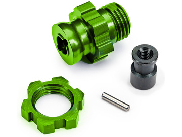 Traxxas náboj kola krátký 17mm s drážkami zelený / TRA9087-GRN