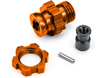 Traxxas náboj kola krátký 17mm s drážkami oranžový / TRA9087-ORNG