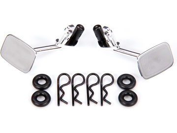 Traxxas Mirrors, side, chrome (left & right) (fits #9112 body) Traxxas Mirrors, side, chrome (left & right) (fits #9112 body) / TRA9121