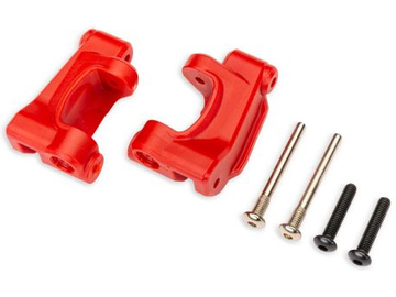Traxxas závěs těhlice HD červený (pár) (pro #9180 a 9181) / TRA9136X-RED