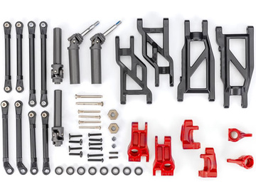 Traxxas Suspension Upgrade Kit, extreme heavy duty, red (fits Rustler 2WD or Stampede 2WD) Traxxas Suspension Upgrade Kit, extreme heavy duty, red (fits Rustler 2WD or Stampede 2WD) / TRA9180-RED