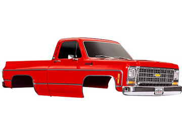 Traxxas Body, Chevrolet K10 Truck (1979), complete, red (painted) (requires #9288 inner fenders) / TRA9212R