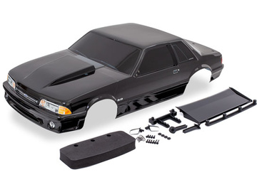 Traxxas Body, Ford Mustang, Fox Body, black Traxxas Body, Ford Mustang, Fox Body, black / TRA9421A